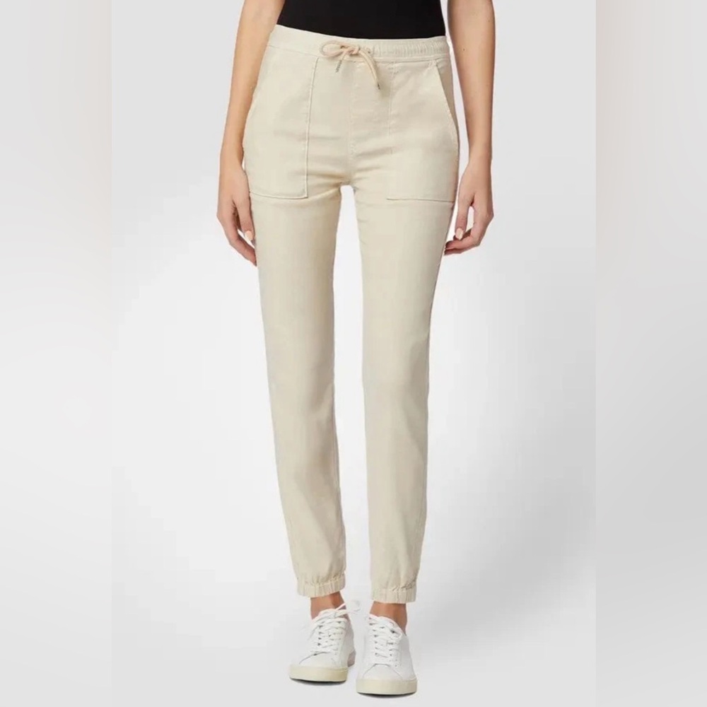 Hudson Jeans Women's Linen Utility Jogger In Light Camel Size: Medium